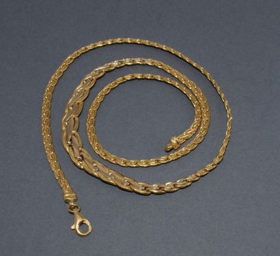 COLLIER en or jaune et blanc 18K (750/°°)...