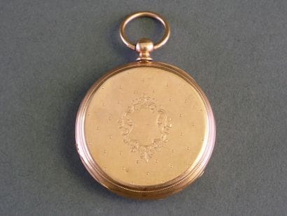 18k yellow gold (750/°°) POCKET WATCH with...