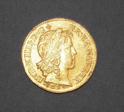Pièce en or 917/°°
LOUIS XIV : Louis d’or...