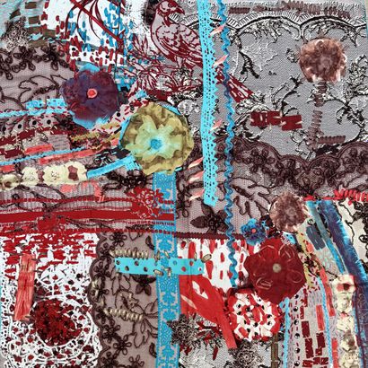 CHRISTIAN LACROIX
Multicolored silk scar...