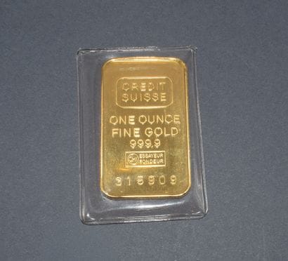 1 OUNCE of 999/°° gold in blister pack No....