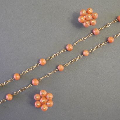 LOT in 18k (750/°°) yellow gold consisting...