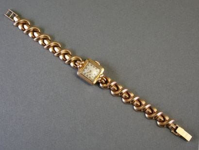 TISSOT
LADIES' WATCH in 18k yellow gold (750/°°),...