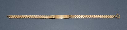 GOURMETTE en or jaune 18K (750/°°) modèle...