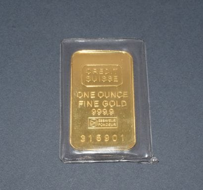 1 OUNCE of 999/°° gold in a blister pack,...