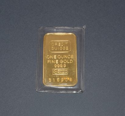 1 OUNCE of 999/°° gold in blister pack No....