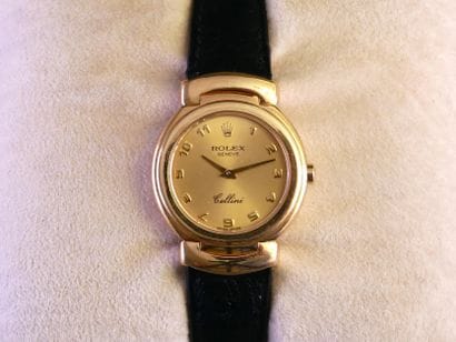 ROLEX
LADIES' WATCH in 18k yellow gold (750/°°),...