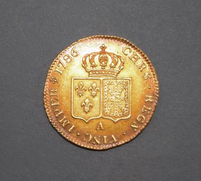 Pièce en or 917/°°
LOUIS XVI : Double louis...