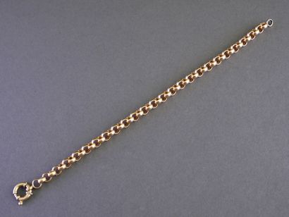 18k yellow gold (750/°°) Jaseron-link bracelet....