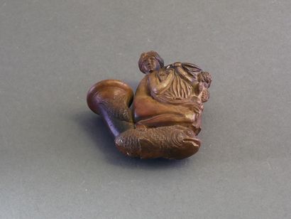 GAMBIER.
Lot of 10 enameled female heads:
-N°1655,...