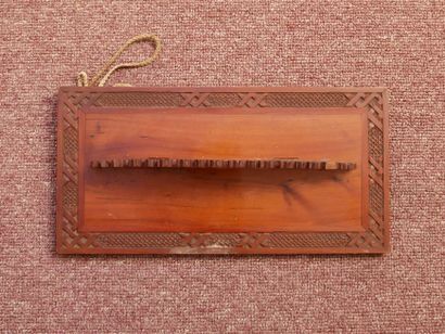 Set of 30 carved wooden pipe racks, including...