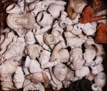 GAMBIER.
Large lot of white earthenware fireplaces....