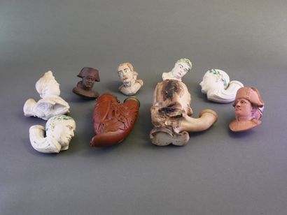 Lot of 8 pipe hearths on the Napoleonic theme:
-Picard...