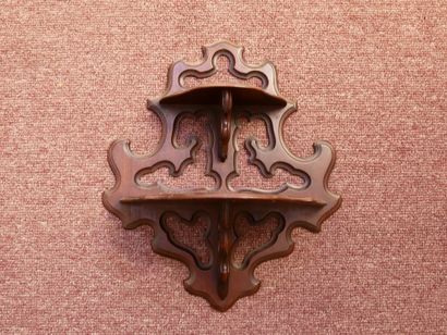 Set of 5 large pipe racks, including 3 mahogany...