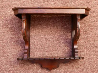 Set of 5 large pipe racks, including 3 mahogany...