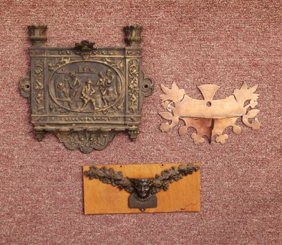 Lot of 8 pipe racks:
-6 in cast iron: 2 tavern...