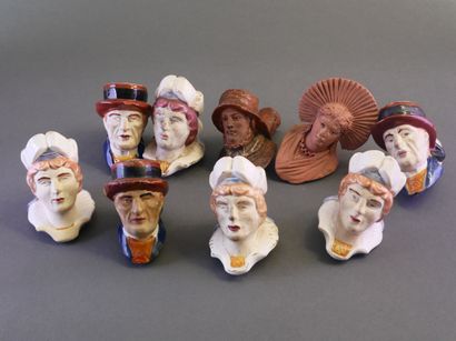 BRITTANY.
-Henriot: set of 4 Breton women...