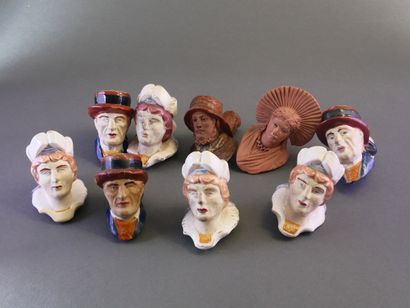 BRITTANY.
-Henriot: set of 4 Breton women...