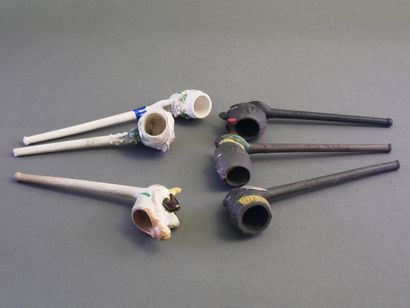 FIOLET
Set of 6 enamelled fancies:
-On the...