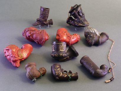 RUHLA.
Lot of 8 fireplaces including:
-3...