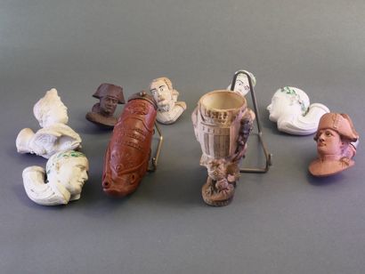 Lot of 8 pipe hearths on the Napoleonic theme:
-Picard...