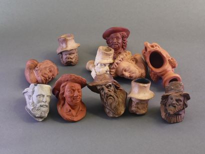 Lot of 12 fireplaces:
-Tanneveau: four figures...