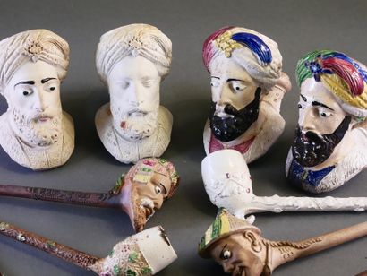 DUTEL-GISCLON.
Nice lot of 63 enameled fireplaces:...