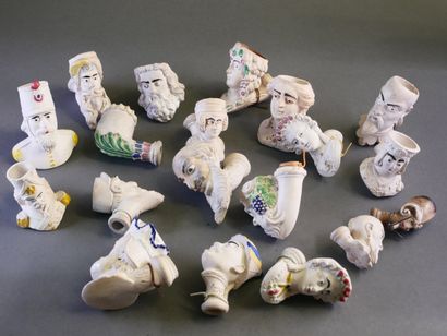 DUTEL-GISCLON.
Nice lot of 63 enameled fireplaces:...