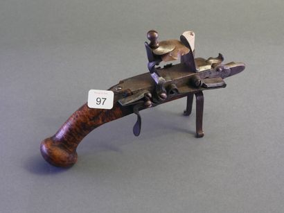 Iron flint table lighter with ball handle...