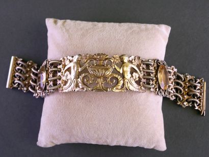 Gold-plated silver (925/°°) BELT BRACELET...