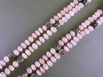 STATEMENT NECKLACE featuring smooth rose...