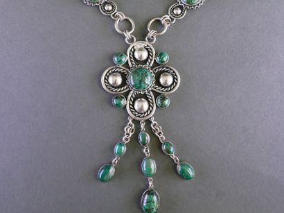 Silver NECKLACE (min. 800/°°) consisting...