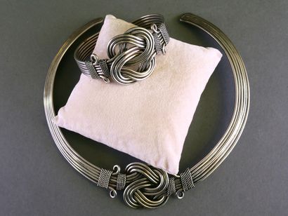 A silver plated set consisting of a matching...
