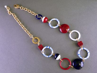 OROVETRO MILANO
Collier en métal doré et...