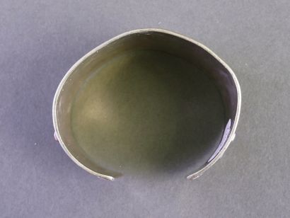 Open cuff bracelet in silver (min. 800/°°)...