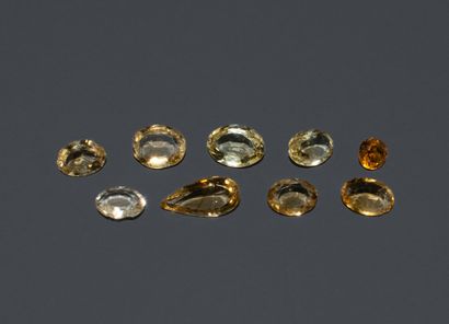 Set of lemon-colored citrines.
Total weight:...