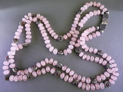 STATEMENT NECKLACE featuring smooth rose...