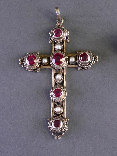 Gold-plated silver set (min. 800/°°) consisting...