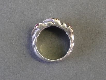 Knurled ring made of silver (min. 800/°°)...
