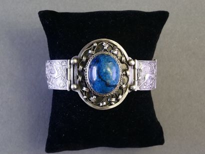 ARTICULATED BRACELET in silver (min. 800/°°),...