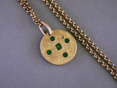 VINTAGE
Chaîne en pendentif en métal à patine...
