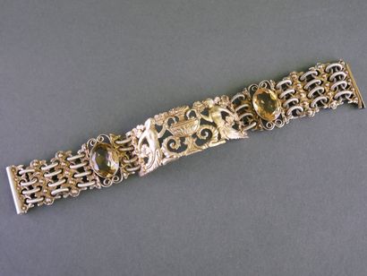 Gold-plated silver (925/°°) BELT BRACELET...