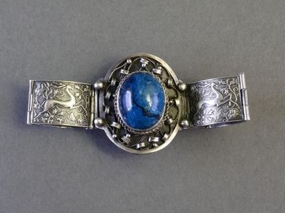 ARTICULATED BRACELET in silver (min. 800/°°),...