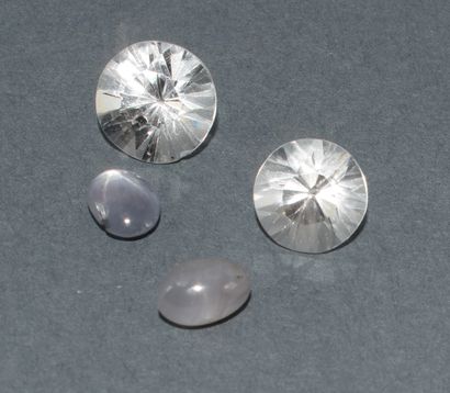 SET OF GEMS consisting of 2 star sapphires...