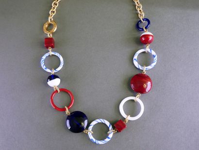 OROVETRO MILANO
Collier en métal doré et...