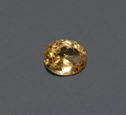 Oval imperial topaz.
Dimensions: 8.3 x 11...