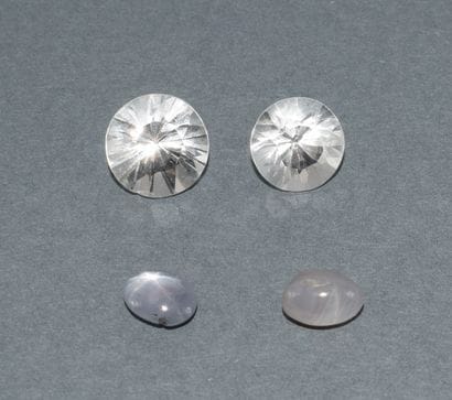 SET OF GEMS consisting of 2 star sapphires...