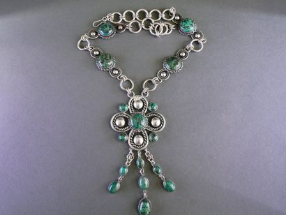 Silver NECKLACE (min. 800/°°) consisting...