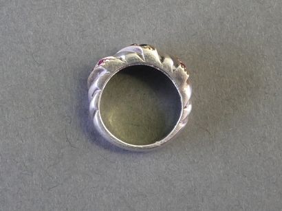 Knurled ring made of silver (min. 800/°°)...
