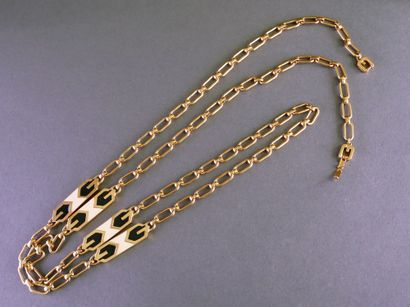 GIVENCHY
Long gold-tone metal necklace with...